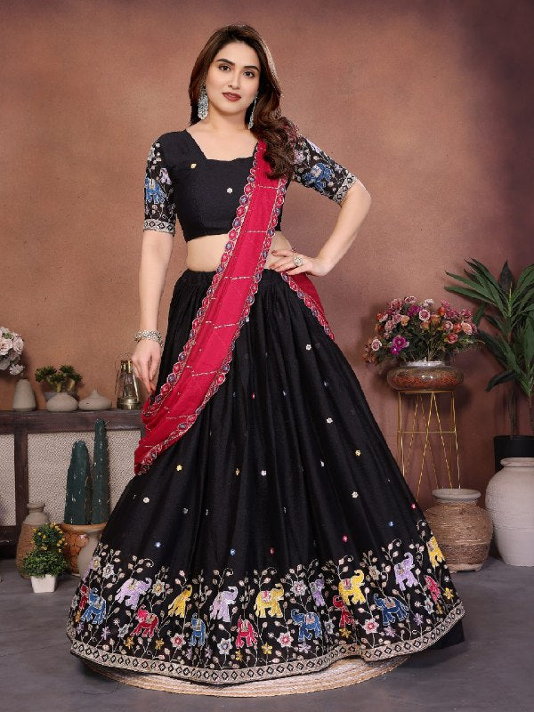 Soyez magnifique dans ce magnifique ensemble lehenga blanc cassé