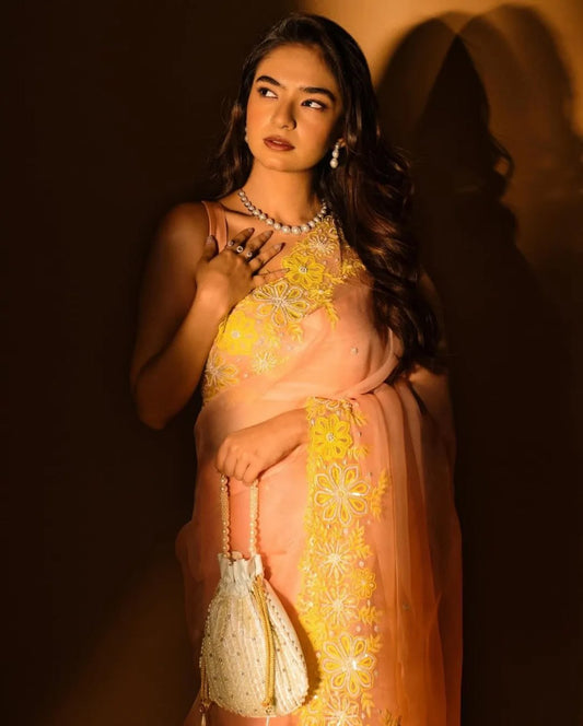 Heavy Soft Organza Saree