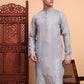 Traditional Wedding Collection Cotton Embroidery Work Men's Kurta