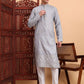 Traditional Wedding Collection Cotton Embroidery Work Men's Kurta