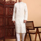Traditional Wedding Collection Cotton Embroidery Work Men's Kurta