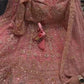 Einführung eines 4 Meter ausgestellten Coding Sequins Work Lehenga