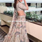 Einführung eines 4 Meter ausgestellten Coding Sequins Work Lehenga