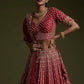 Wedding Rangoon silk lehenga with sequins Dori & thread work Lehenga