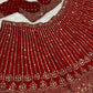 Wedding Rangoon silk lehenga with sequins Dori & thread work Lehenga