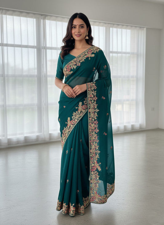 Party Wear Zimmy Chu Saree
