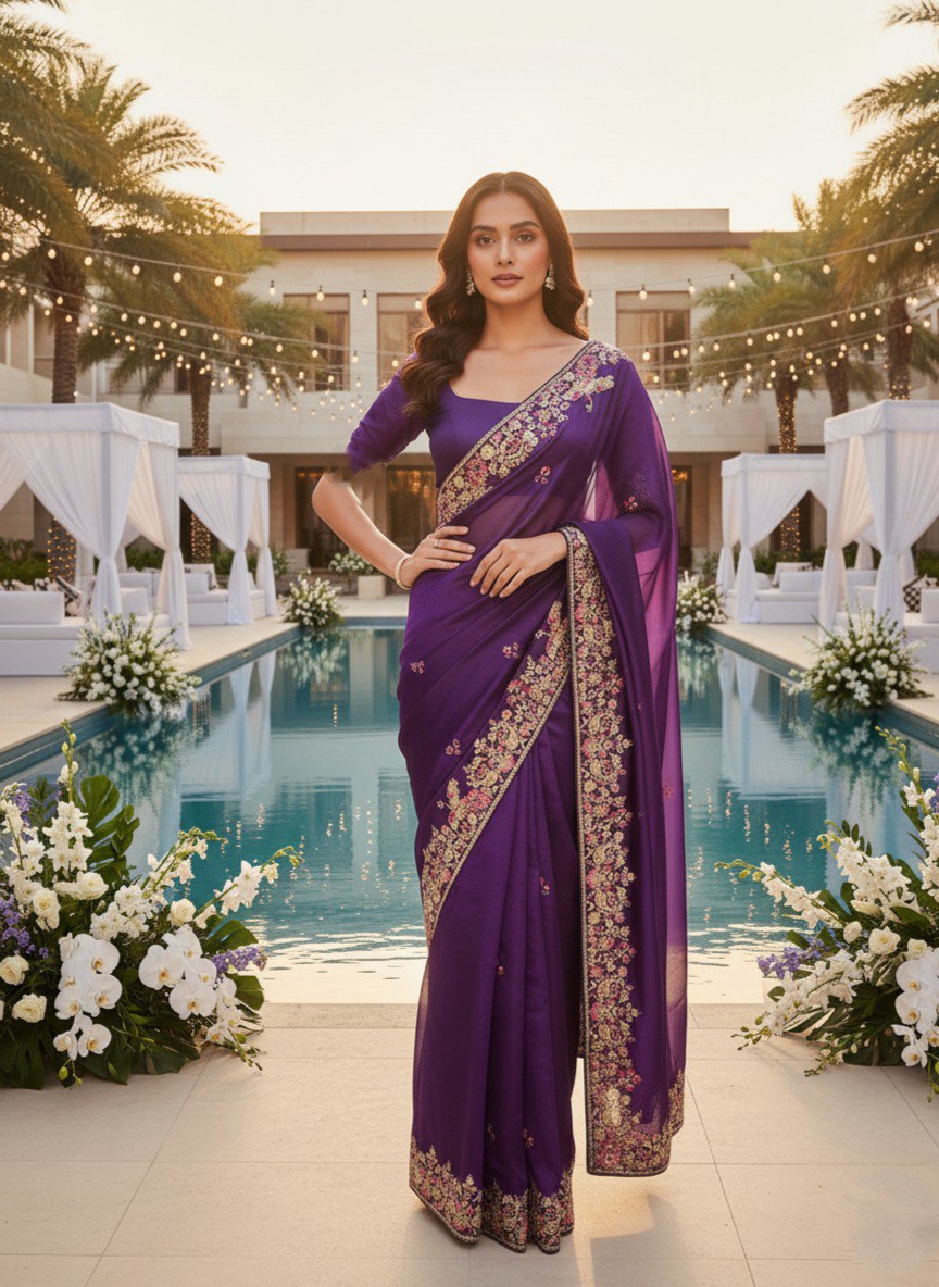 Party Wear Zimmy Chu Saree