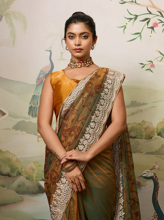 Party Wear Fendy Soft Net Saree