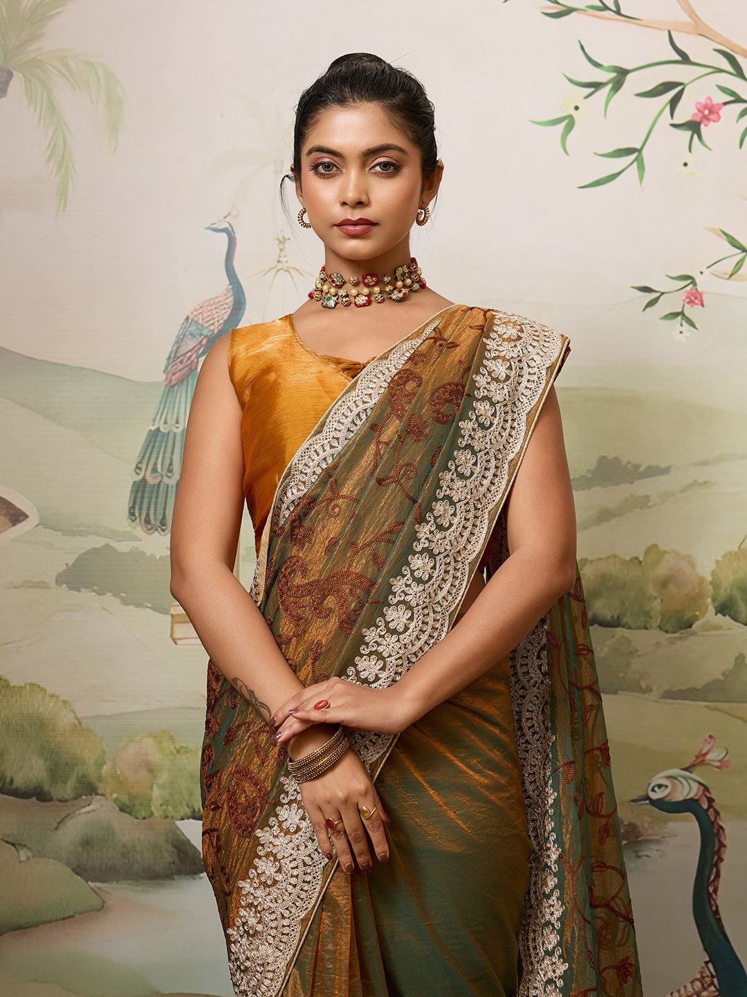 Party Wear Fendy Soft Net Saree