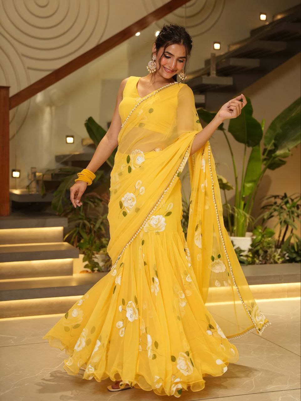 Presenting You Most Beautiful Latest Ruffle Lehenga Saree Collection