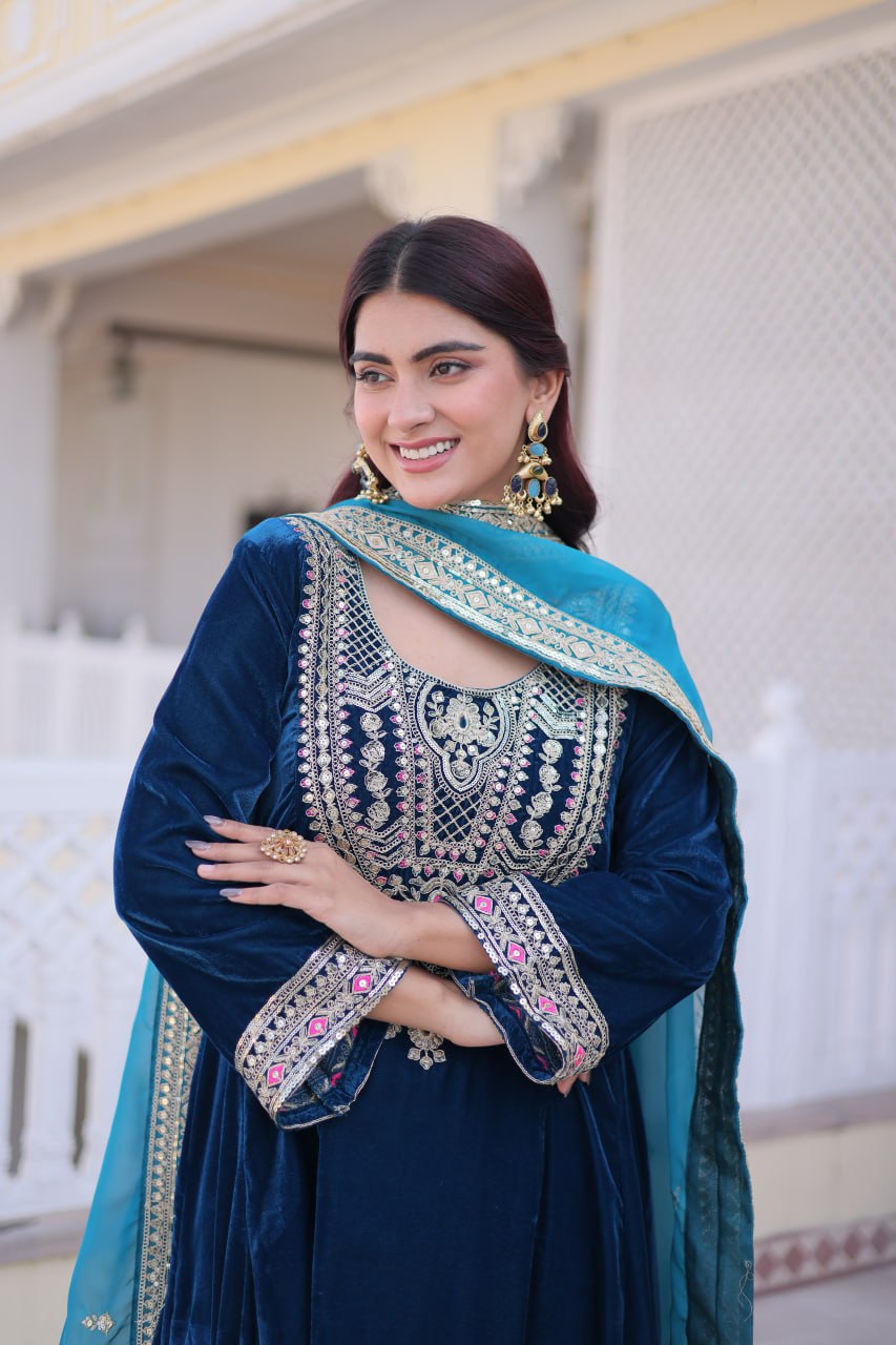 READYMADE VELVET TOP PANT WITH DUPATTA COLLECTIONS 2026