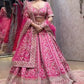 Launching 4 meter flared Fox Georgette Sequins Embroidered Work Lehenga
