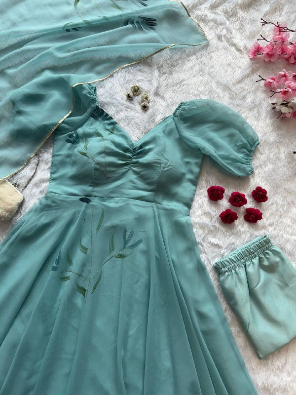 Präsentation des exklusiven Anarkali-Shooting-Designs