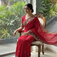Party Wear Soft Fendy Chiffon Saree