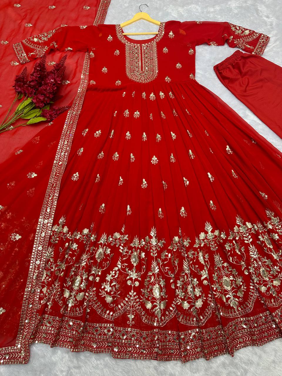 PRESENTING 3 PIECE STYLISH GOWN AND DUPATTA