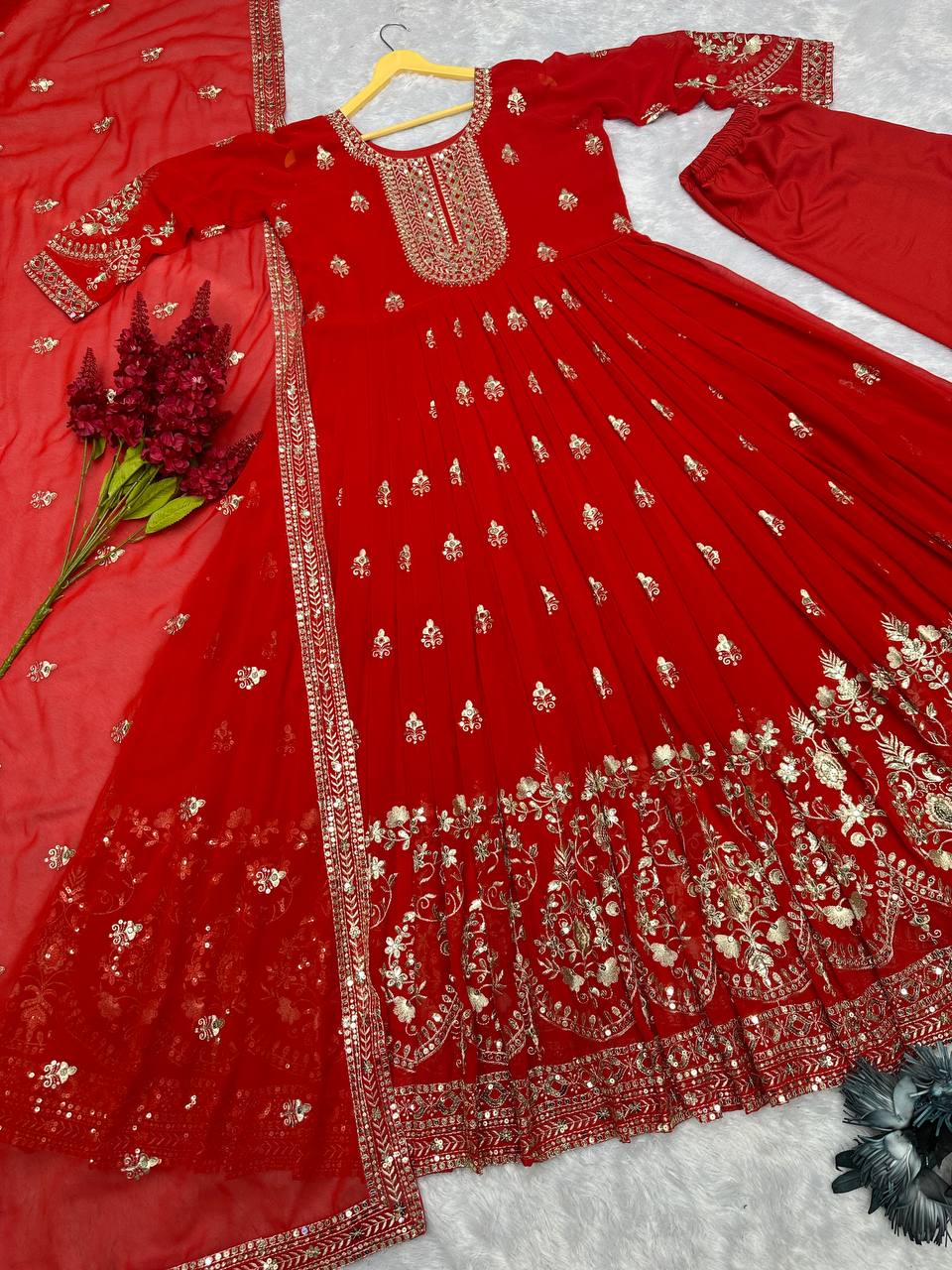 PRESENTING 3 PIECE STYLISH GOWN AND DUPATTA