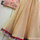 Georgette lehnga with sequins work and frill border work Lehenga