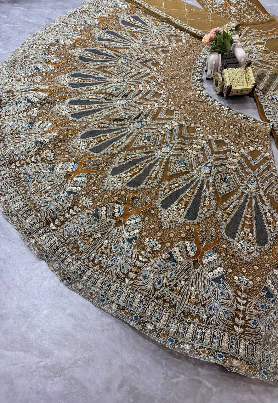 Feiern Sie den Charme der indischen Kultur mit diesem wunderschönen Lehenga-Set