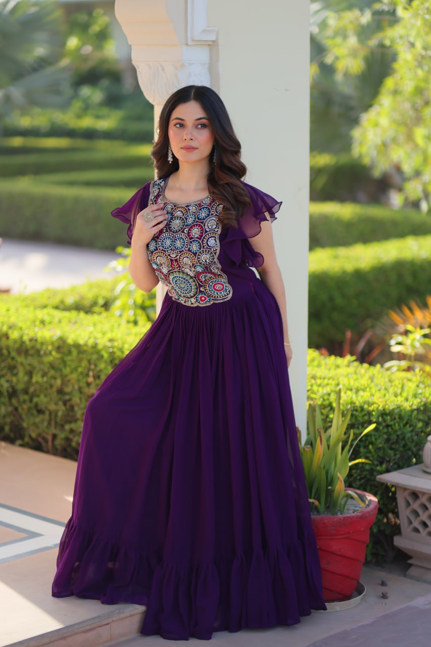 NEUES ĐĚSIGNER PARTY WEAR TOP UND PLAZZO