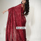 Georgette saree with sequins work Saree
