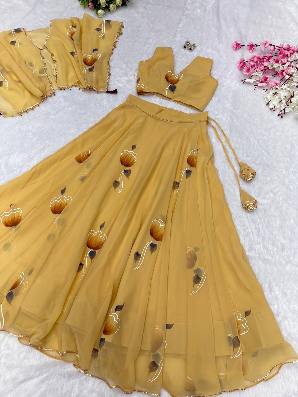 Präsentation des exklusiven Anarkali-Shooting-Designs