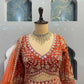 Einführung eines 4 Meter ausgestellten Coding Sequins Work Lehenga