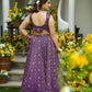 Pure organza silk digital printed lehnga