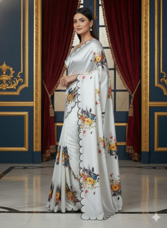 Presenting You A Beautiful Handwork Saree