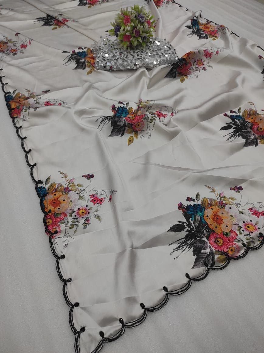 Presenting You A Beautiful Handwork Saree