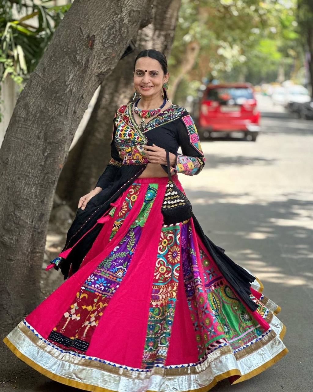 PRESENTING NEW DESIGNER PRINTED COTTON INDOWESTERN OUTFIT