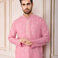 Traditional Wedding Collection Cotton Embroidery Work Men's Kurta