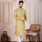 Traditional Wedding Collection Cotton Embroidery Work Men's Kurta