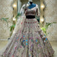 Launching 4 meter flared Sequins Embroidery Cut Work Lehenga
