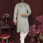 Premium Smart Silk With Embroidery sequence work Men's Kurta