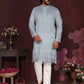 Premium Smart Silk With Embroidery sequence work Men's Kurta