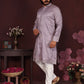 Premium Smart Silk With Embroidery sequence work Men's Kurta