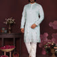 Premium Smart Silk With Embroidery sequence work Men's Kurta