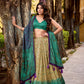 Vichitra silk lehenga with delicate prints brings heritage vibes