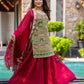 organza digital printed kurta