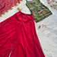 organza digital printed kurta