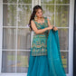 organza digital printed kurta