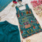 organza digital printed kurta