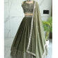 Heavy Star Fox Georgette Inner Attached American Crepe Silk Lehenga