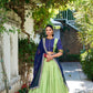 Zari Chex With Zari Weaving Work Lehenga