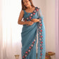 New Pastel Range Multi Thread work Saree Collection