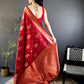 Super Soft silk banarasi saree with beautiful copper jari Saree