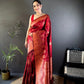 Super Soft silk banarasi saree with beautiful copper jari Saree