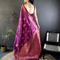 Super Soft silk banarasi saree with beautiful copper jari Saree