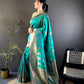 Super Soft silk banarasi saree with beautiful copper jari Saree