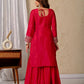 Launching New Designer Party Wear Look Top Sharara Plazzo and Dupatta